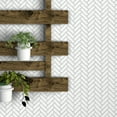 thumbnail image 1 of Walplus Peel and Stick Backsplash White Herringbone 3D Tile Decals 32 Sheets 11" x 8", 1 of 12