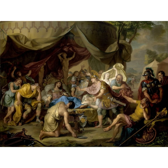 Walraven Death Of Epaminondas Extra Large XL Wall Art Poster Print