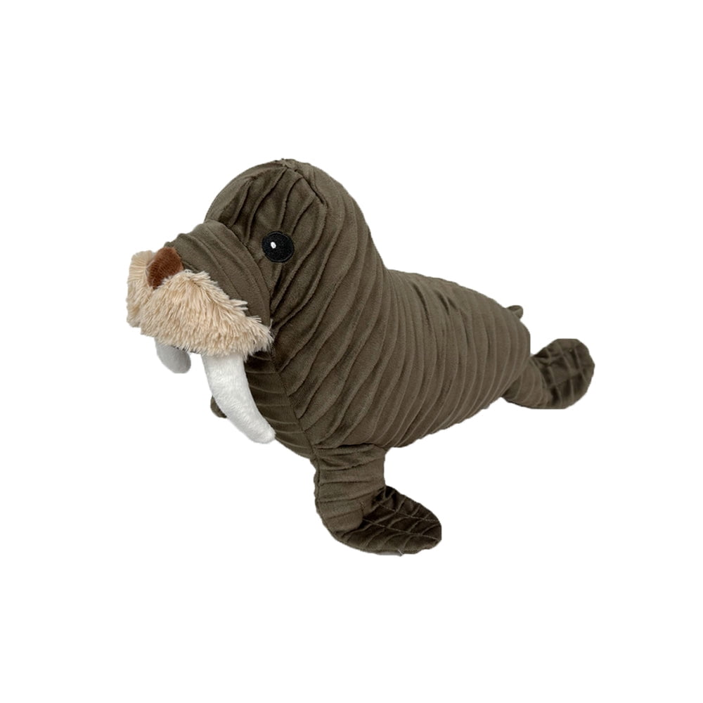 Walrus 12 Inch Petlou squeaky dog toy