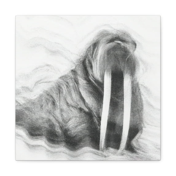 "Walrus Ardent Awesomeness" - Canvas