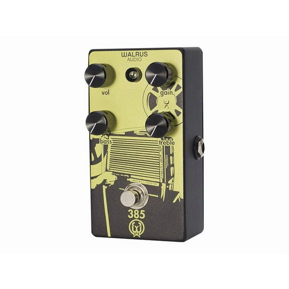 Walrus Audio 385 Overdrive - Effects unit for guitar - matte black, yellow artwork