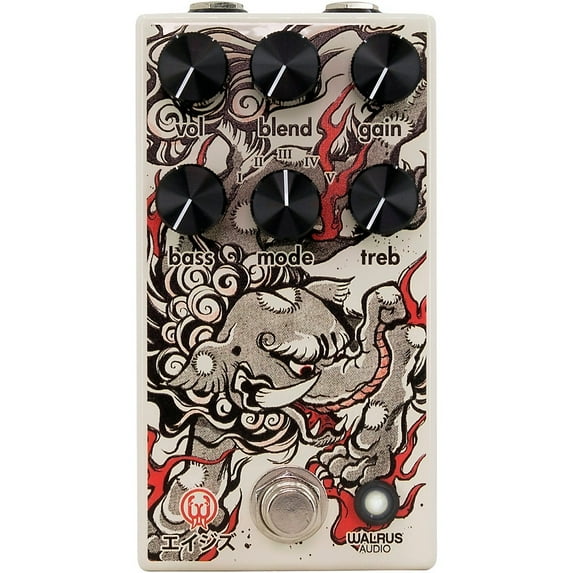 Walrus Audio Ages Five-State Overdrive Reflections of Kamakura Series Effects Pedal White