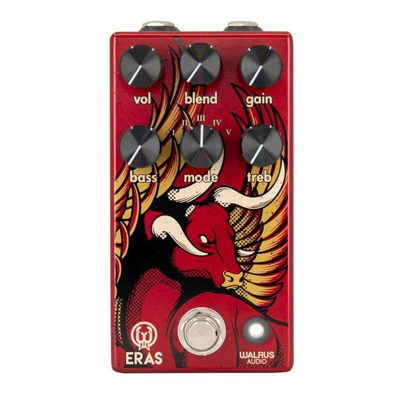 Walrus Audio Eras Five-State Distortion Effects Pedal Red