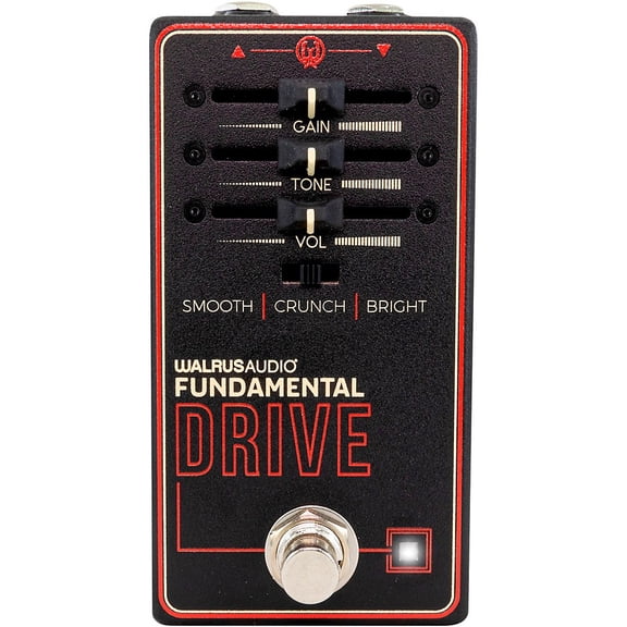 Walrus Audio Fundamental Series Overdrive Effects Pedal - Black
