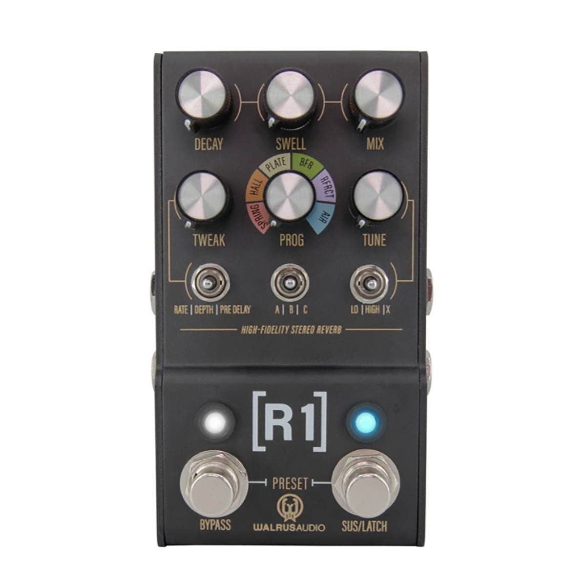 Walrus Audio MAKO Series R1 High-Fidelity Reverb Effects Pedal Black