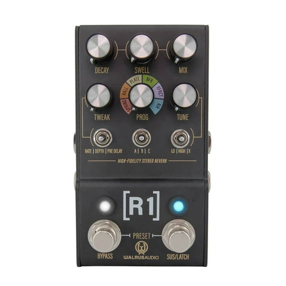 Walrus Audio MAKO Series R1 High-Fidelity Reverb Effects Pedal Black