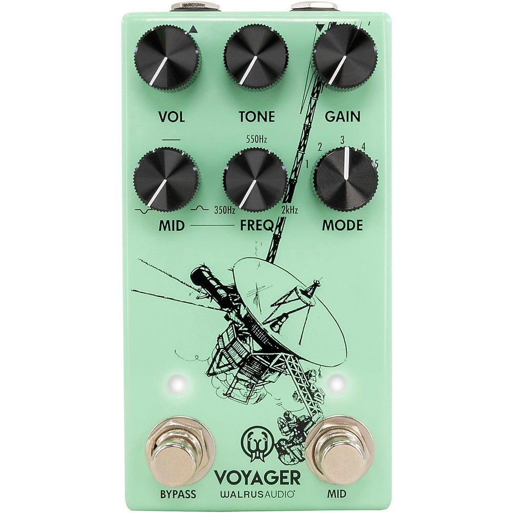 Walrus Audio Voyager Pre-Amp/Overdrive MKII Effects Pedal Seafoam