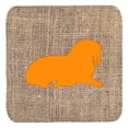 thumbnail image 1 of Walrus Burlap And Orange Foam Coasters - Set 4, 3.5 x 3.5 In., 1 of 1