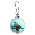 thumbnail image 1 of Walrus Fisherman Ice Fishing Jacket Handbag Purse Luggage Backpack Zipper Pull Charm, 1 of 4