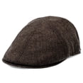 thumbnail image 1 of Walrus Hats End Game Brown Duckbill Flat Cap – Luxe Wool Blend 6-Panel Hat with Suede Underside & Stretch Fit – Classic 2 ¼" Brim for Stylish Comfort, 1 of 7