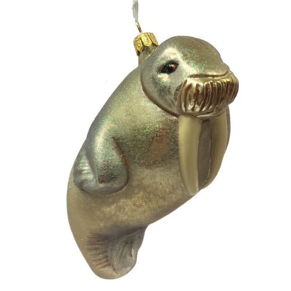 Walrus Polish Glass Christmas Tree Ornament Sea Life Mammal Animal Decoration