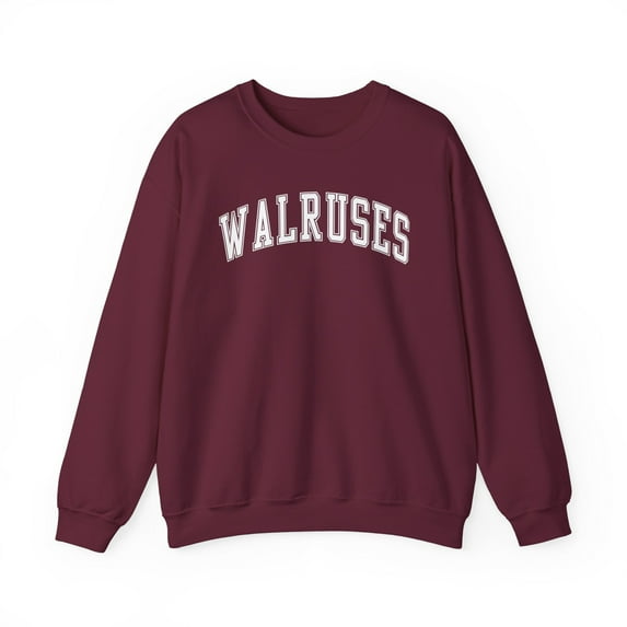 Walrus Sweatshirt Gifts Crew Neck Shirt Long Sleeve Unisex
