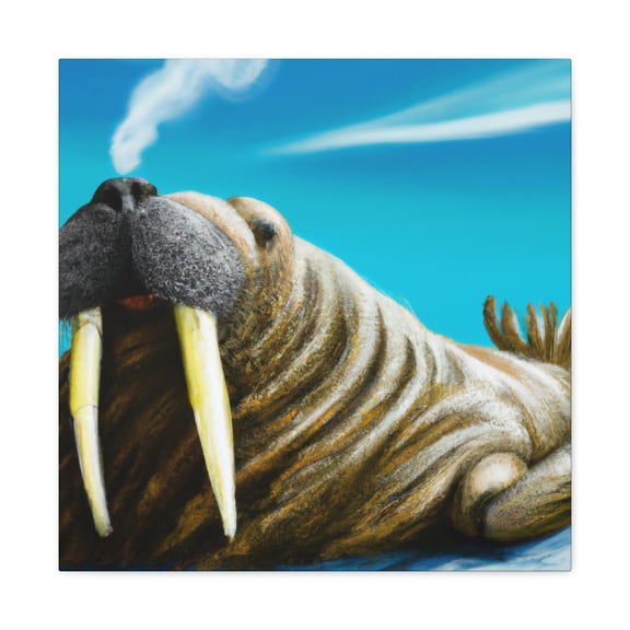 Walrus in Hyperrealism - Canvas