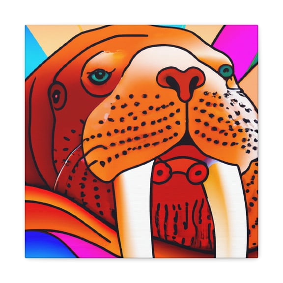 "Walrus in Pop Art" - Canvas