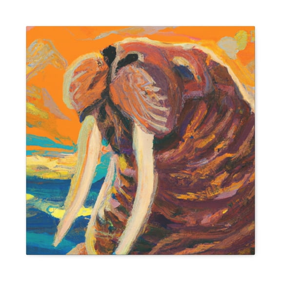 "Walrus in Post-Impressionism" - Canvas