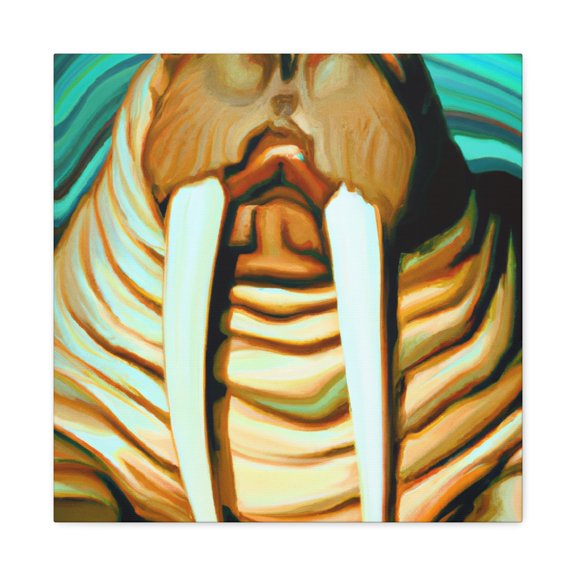 "Walrus with Neoclassicism" - Canvas