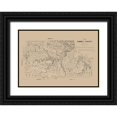 thumbnail image 1 of Walsh 14x11 Black Ornate Wood Framed with Double Matting Museum Art Print Titled - Kimble County Texas - Walsh 1879, 1 of 4