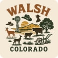 thumbnail image 1 of Walsh Colorado Keepsakes Souvenir Vinyl Sticker – Destination Travel Keepsake Collectible (6-Inches Wide), 1 of 3