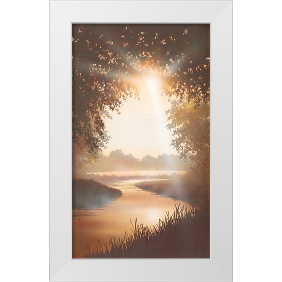 Walsh, Peter 20x32 White Modern Wood Framed Museum Art Print Titled - EARLY SPRING II