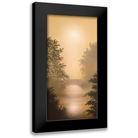 Walsh, Peter 9x14 Black Modern Framed Museum Art Print Titled - RIVER MIST