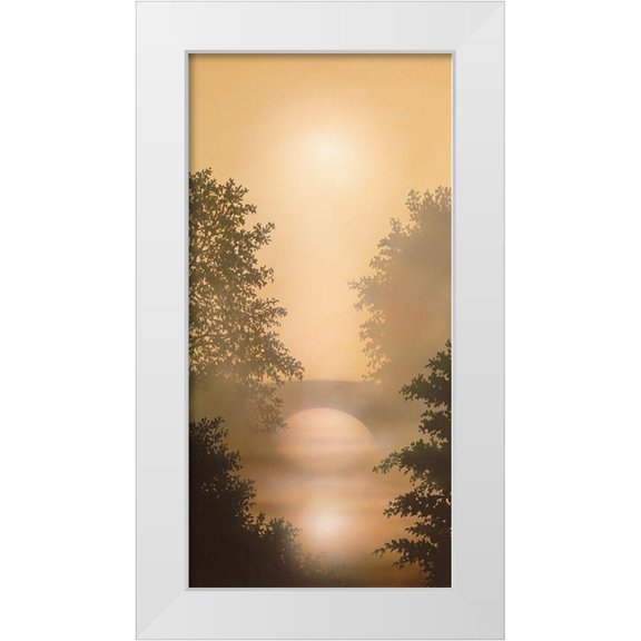 Walsh, Peter 9x14 White Modern Wood Framed Museum Art Print Titled - RIVER MIST
