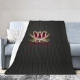 thumbnail image 1 of Walsh University Fleece Blanket, Very Soft Microfiber Flannel Blanket for Couch Warm and Cozy for All Seasons, Black, 1 of 6