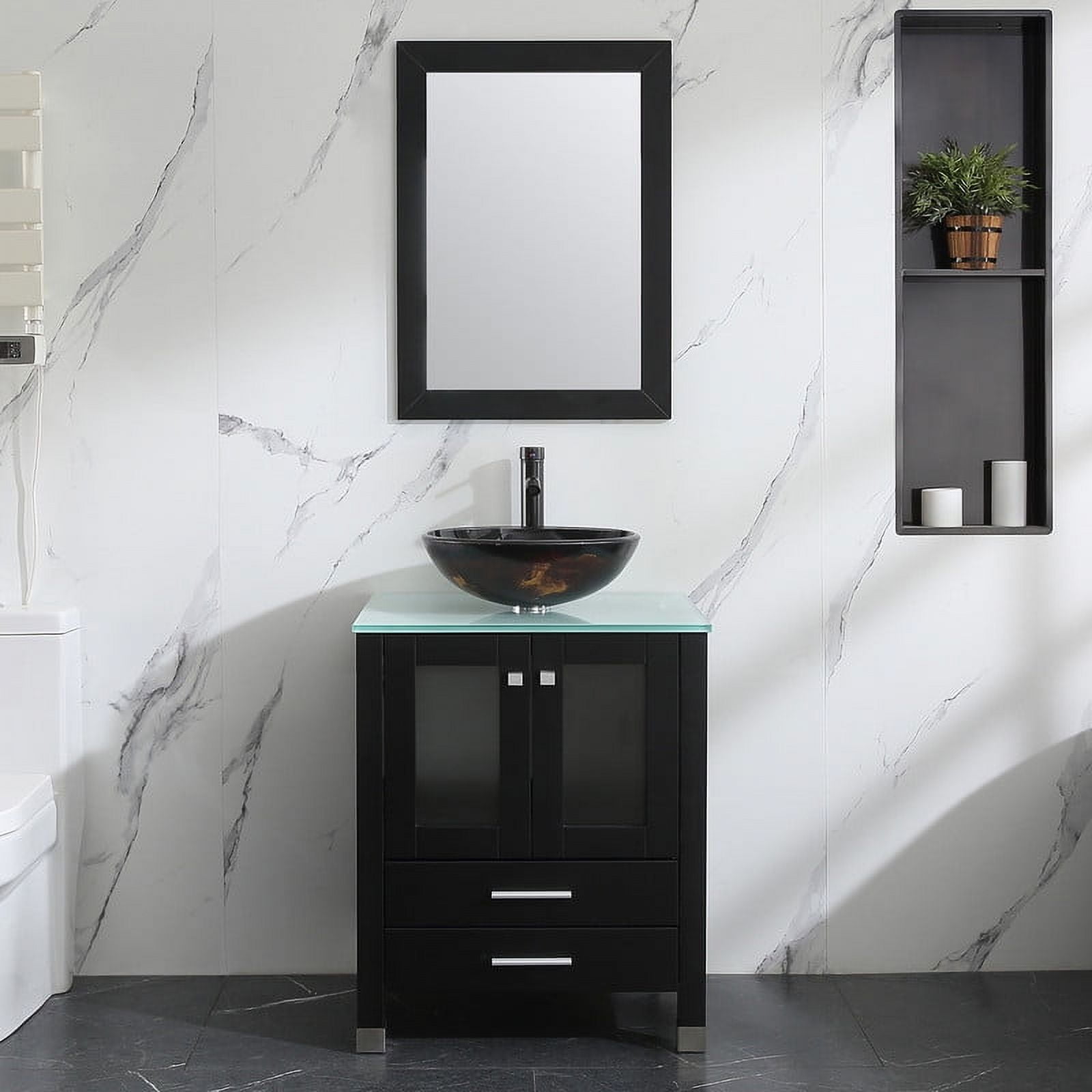 Timber Vanity Rounded Walsport 24