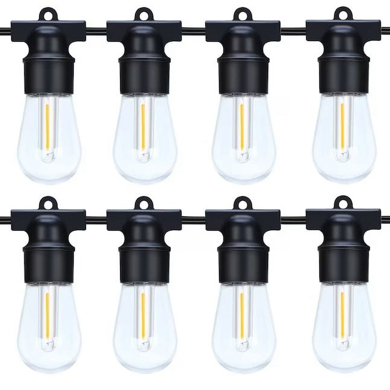 Walsport 96Ft LED Outdoor String Light,Lamp string for Patio Garden Gazebo Bistro Cafe Backyard