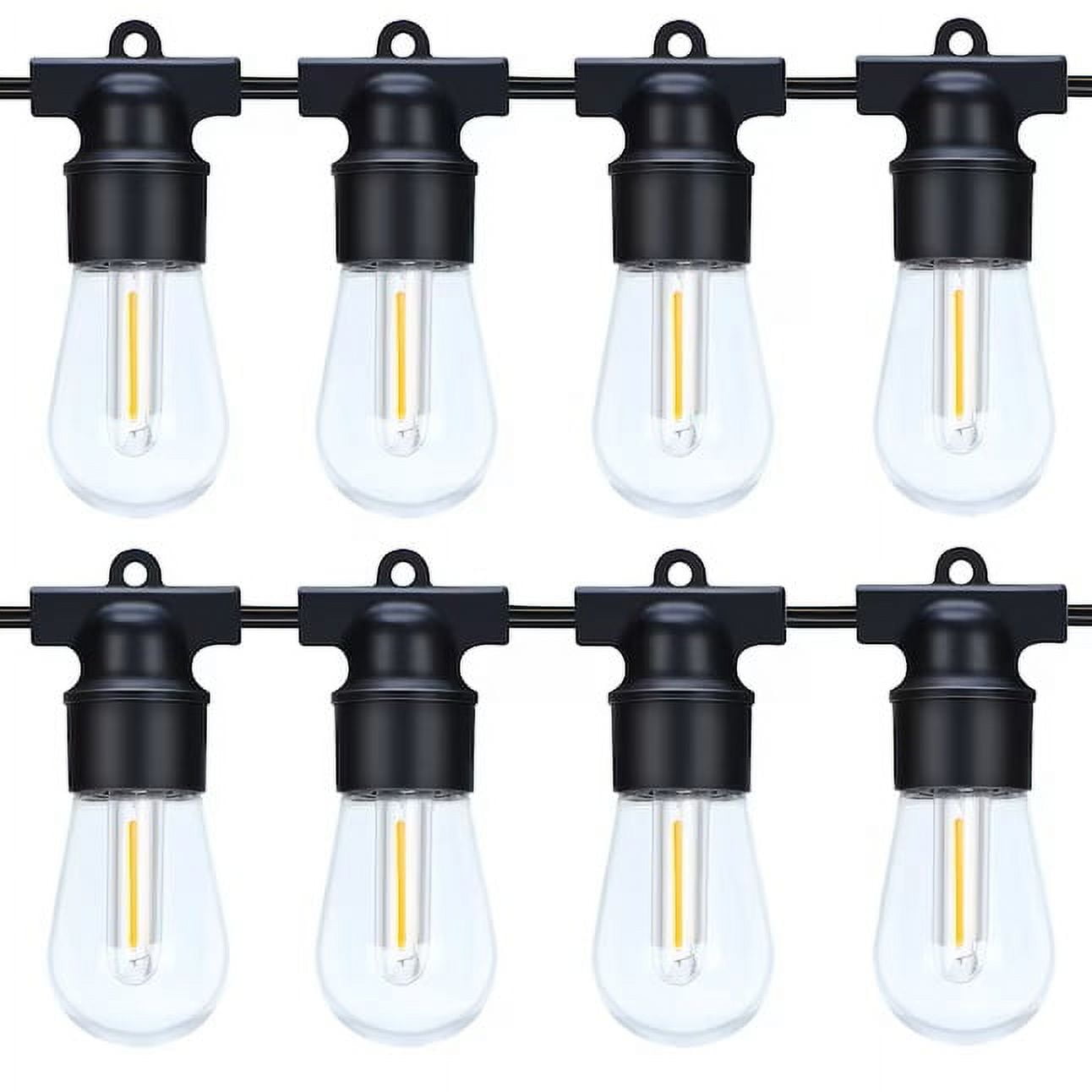 Walsport 96Ft LED Outdoor String Light,Lamp string for Patio Garden ...