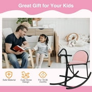 Walsport Rocking Horse للأطفال ، في الهواء الطلق والتوازن الداخلي Rocking Horse ، ركوب على Rocking Horse للبنات