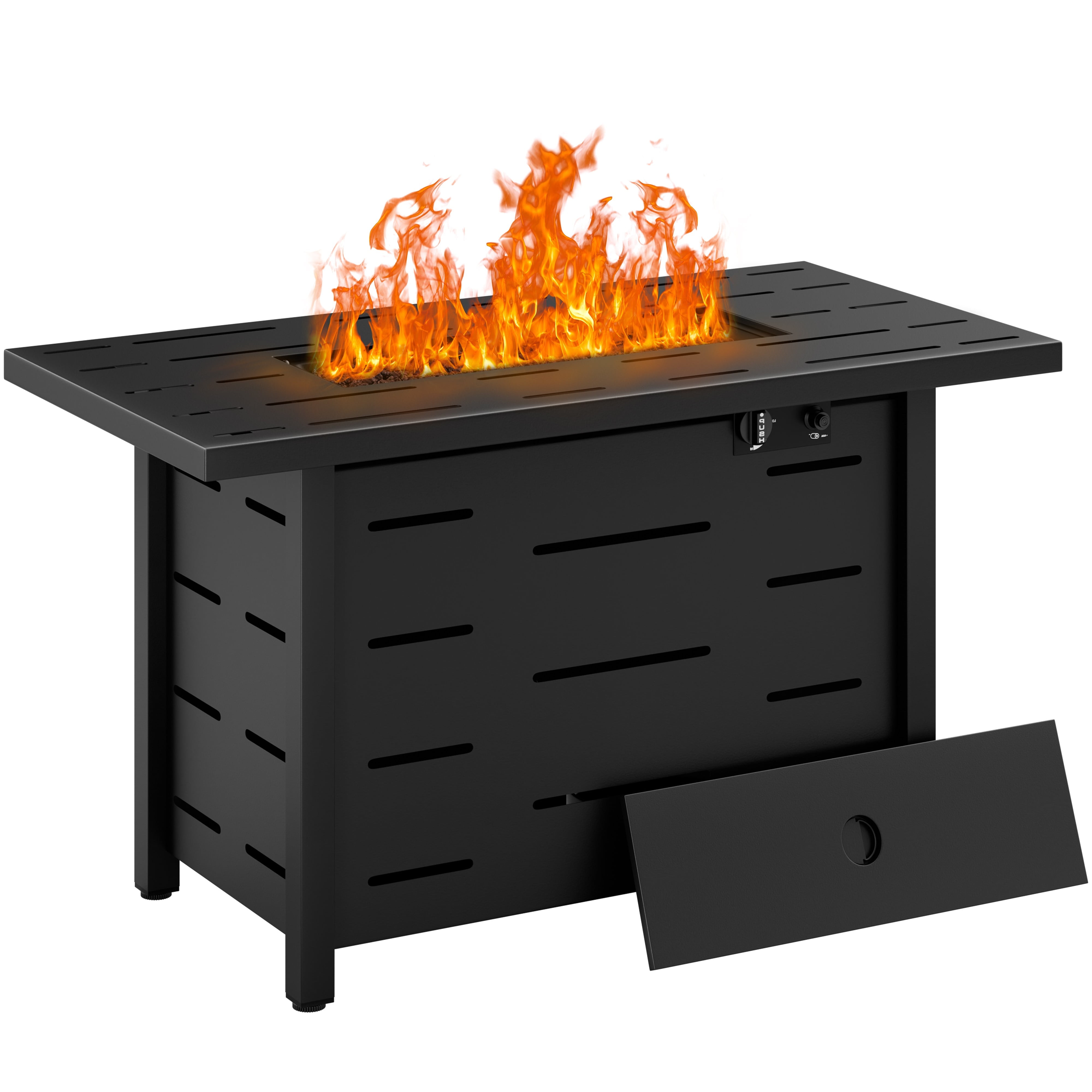 Walmart savings: Walmart Black Friday Deals 2025 Walsunny 43 inch Gas Fire Pit Table 50,000 BTU Outdoor Rectangular Propane Fire pit Table with Waterproof Cover
