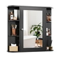 thumbnail image 1 of Walsunny Bathroom Medicine Cabinet, Wall-Mounted or Floor-Standing Storage Cabinet with Mirror Doors and Huge Space, Suitable for Kitchens, Dining Room, 1 of 7