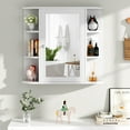 thumbnail image 1 of Walsunny Bathroom Medicine Cabinet, Wall-Mounted or Floor-Standing Storage Cabinet with Mirror Doors and Huge Space, Suitable for Kitchens, Dining Room, 1 of 7