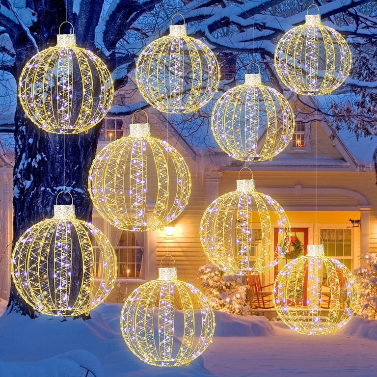 Large Led Balls Large Outdoor Lighted Orbs