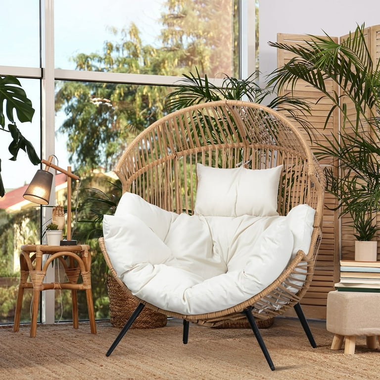 Egg Chair Plus Size Lawn Chair Wicker Egg Chair Oversized Indoor