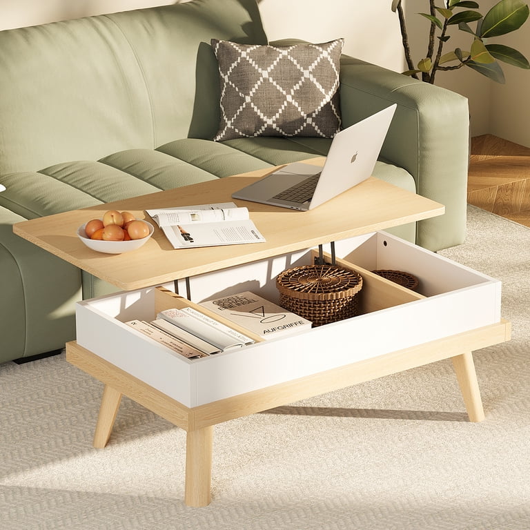 Lift Top Coffee Table Modern Lift-Top Coffee Table With Hidden Storage ...