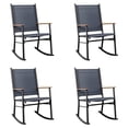 thumbnail image 1 of Walsunny Outdoor Patio Chairs Set of 4 Rockers Metal Rocking Chairs Furniture for Porch Backyard Lawn Garden,Gray, 1 of 8