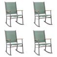 thumbnail image 1 of Walsunny Outdoor Patio Chairs Set of 4 Rockers Metal Rocking Chairs Furniture for Porch Backyard Lawn Garden,Green, 1 of 9