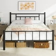 thumbnail image 1 of Walsunny Queen Bed Frame with Headboard and Footboard, No Box Spring Needed, Easy Assembly Anti-Slip Support, 1 of 7