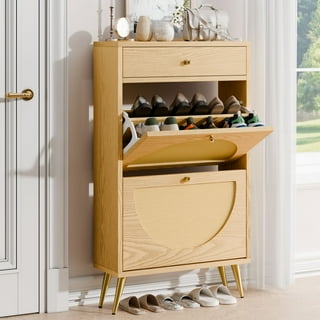 Wood Shoe Cabinets in Entryway Furniture Walmart