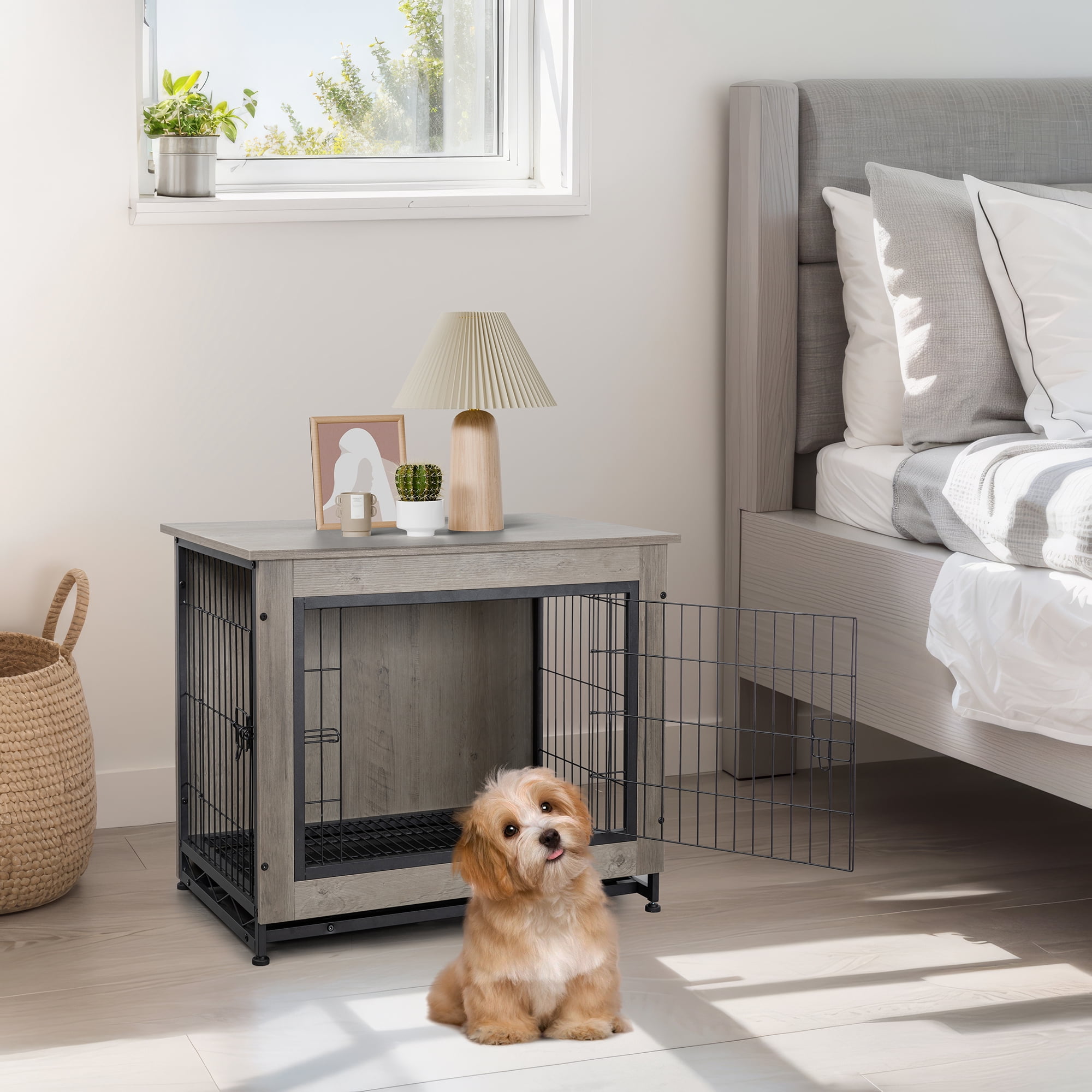 Walsunny Wood Dog Crate 32.5