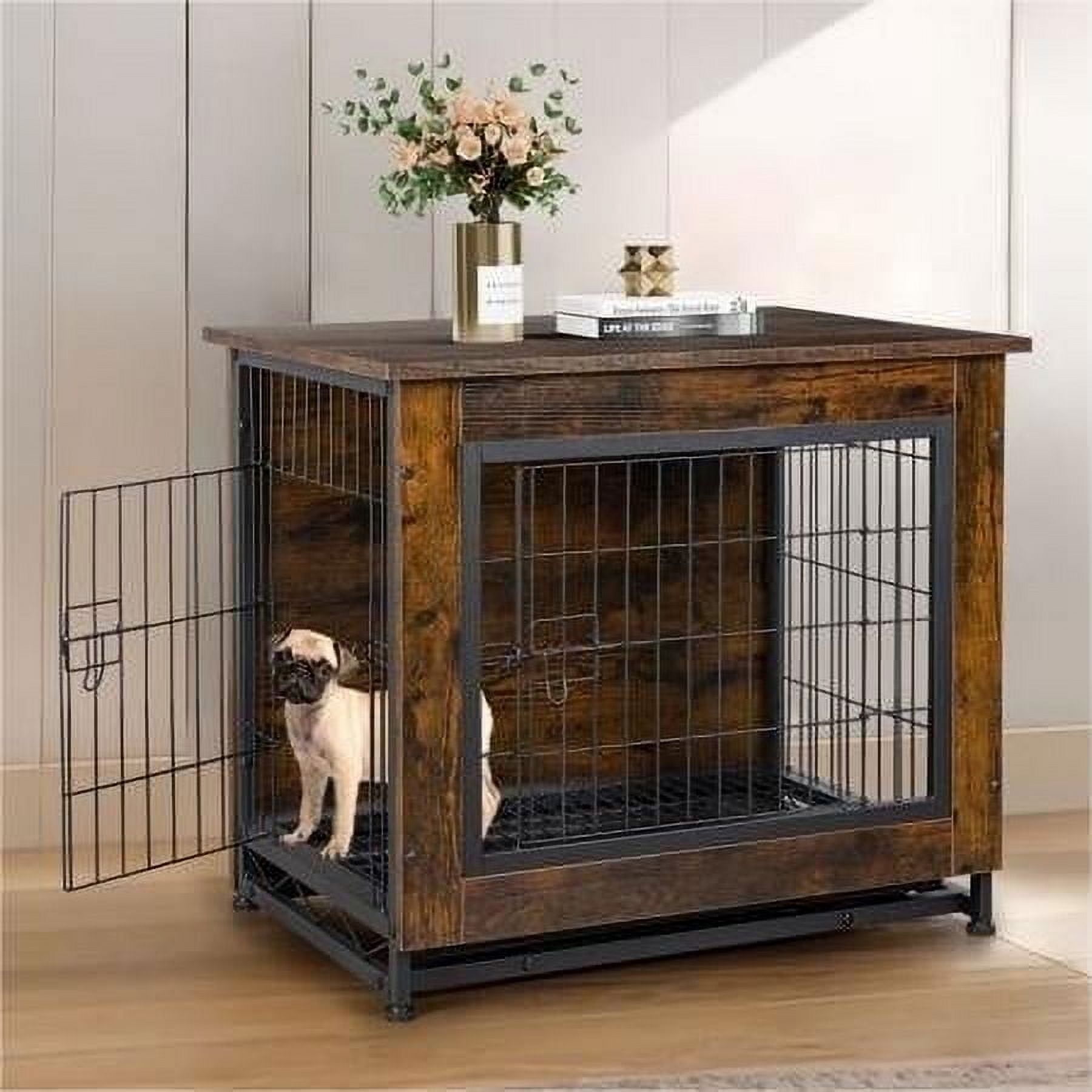 Walsunny-Wooden-Dog-Crate-