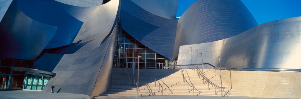 Walt Disney Concert Hall Los Angeles California Canvas Art - Panoramic Images (36 x 12)