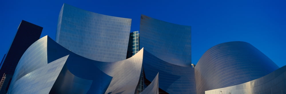 Walt Disney Concert Hall Los Angeles California Canvas Art - Panoramic Images (36 x 12)