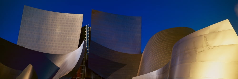 Walt Disney Concert Hall Los Angeles California Canvas Art - Panoramic Images (36 x 12)