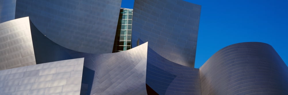 Walt Disney Concert Hall Los Angeles California Canvas Art - Panoramic Images (36 x 12)