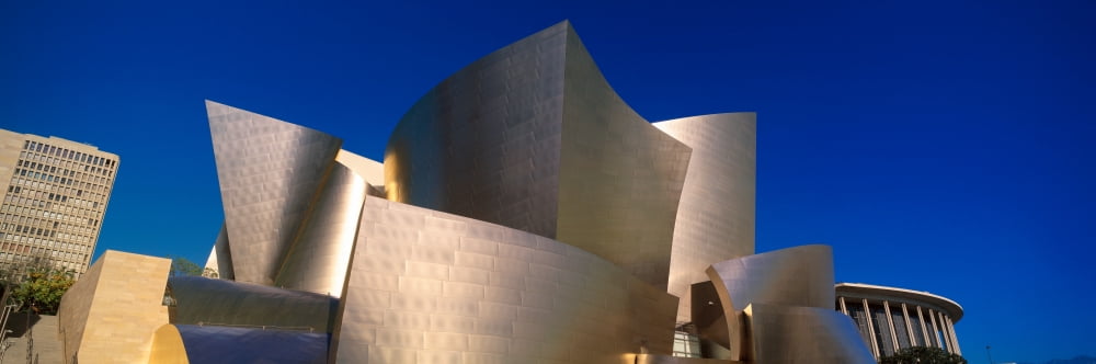 Walt Disney Concert Hall Los Angeles California Canvas Art - Panoramic Images (36 x 12)