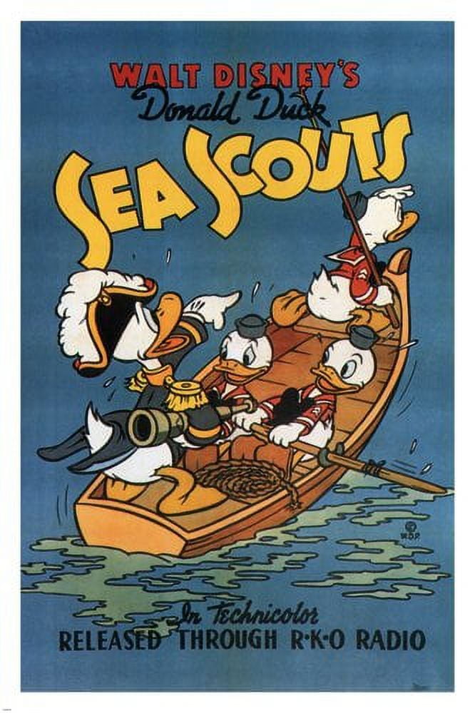 Walt Disney Donald Duck Sea Scouts Movie 1939 Vintage Cartoon 24