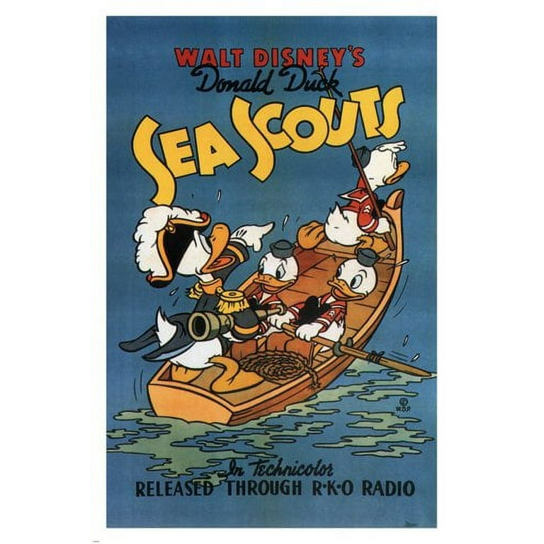 Walt Disney Donald Duck Sea Scouts Movie 1939 Vintage