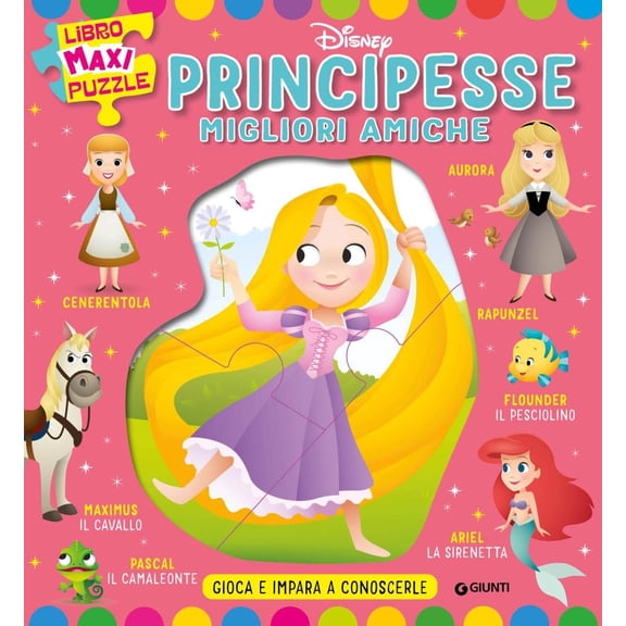 Walt Disney Principesse migliori amiche. Libro Maxi Puzzle Disney. Gioca e impara a (Hardcover)